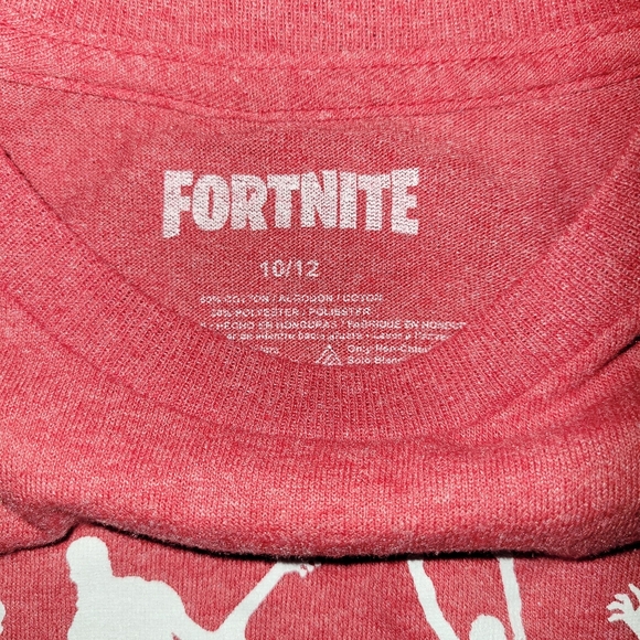 Fortnite Dance shirt Redand white  Boy size 10/12 - Picture 2 of 2